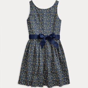 POLO RALPH LAUREN Floral Cotton Poplin Dress *NEW*